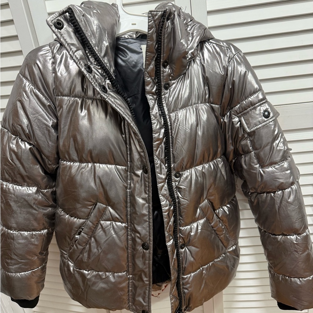 Kids Silver Puffer‎ Jacket